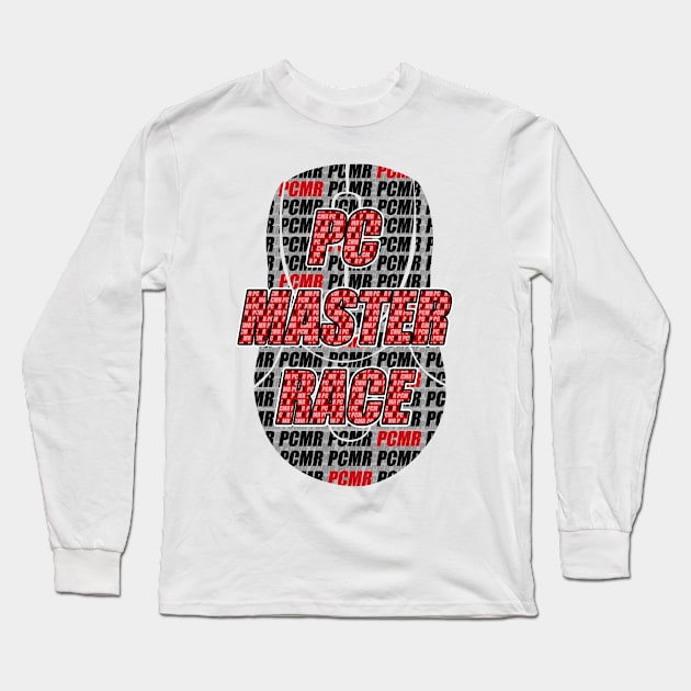 PCMR Mouse Art Long Sleeve T-Shirt by LewnaTsuki